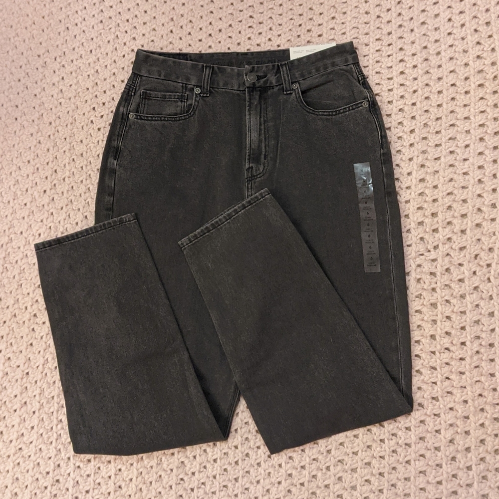 American Eagle Grey Curvy Mom Jeans